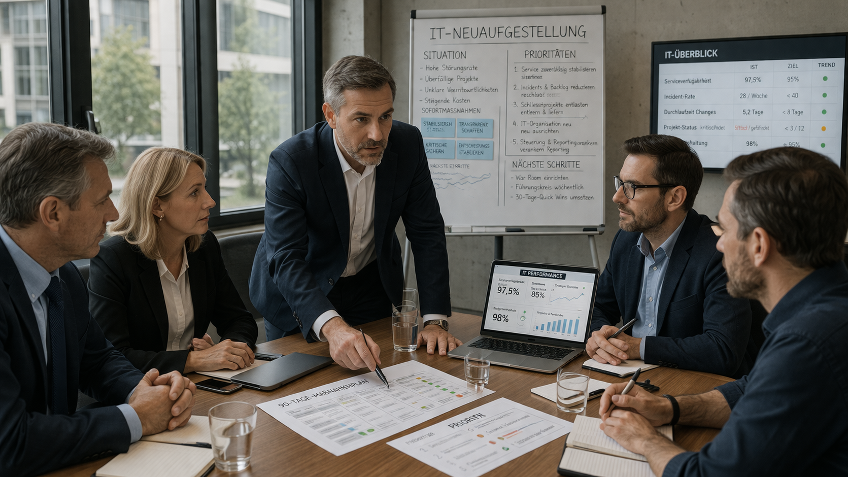 Interim CIO und IT-Management auf C-Level — Überbrückung, Neuausrichtung, Stabilisierung